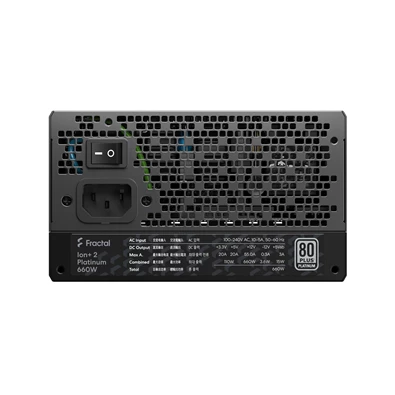 Fractal Design Ion+ 2 650W (660W) 80+ Platinum ventillátorral moduláris dobozos tápegység