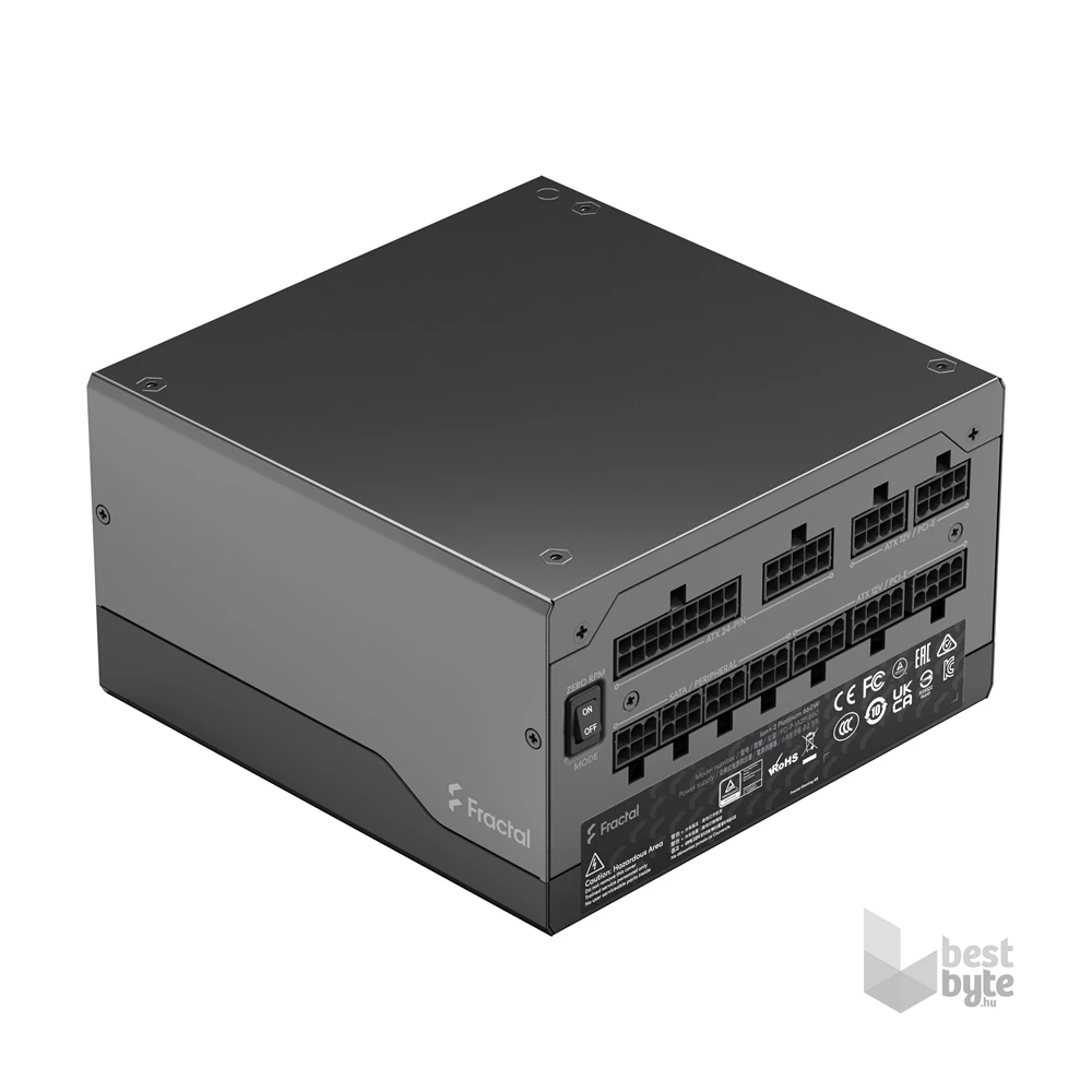 Fractal Design Ion+ 2 650W (660W) 80+ Platinum ventillátorral moduláris dobozos tápegység