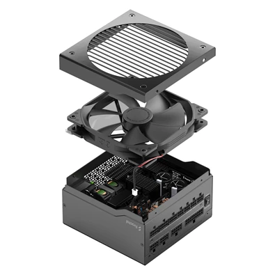 Fractal Design Ion+ 2 650W (660W) 80+ Platinum ventillátorral moduláris dobozos tápegység
