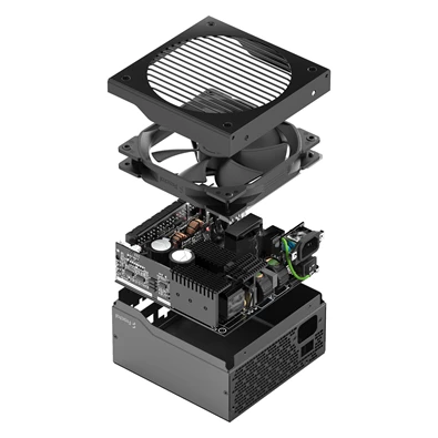 Fractal Design Ion+ 2 650W (660W) 80+ Platinum ventillátorral moduláris dobozos tápegység