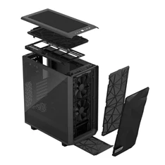 Fractal Design Meshify 2 Compact  Szürke világos ablakos (Táp nélküli) ATX ház