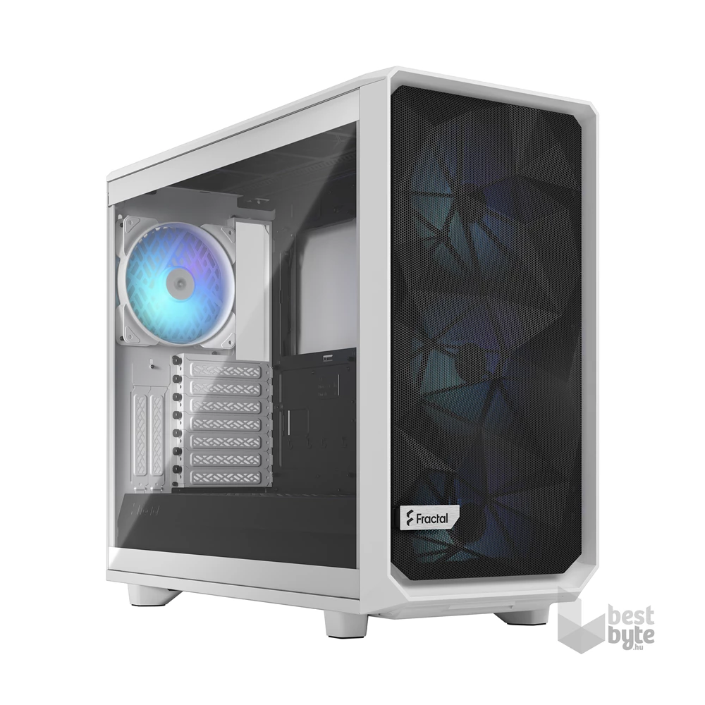 Fractal Design Meshify 2 RGB Fehér ablakos (Táp nélküli) E-ATX ház