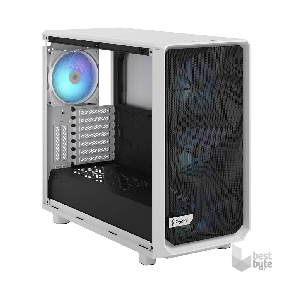 Fractal Design Meshify 2 RGB Fehér ablakos (Táp nélküli) E-ATX ház
