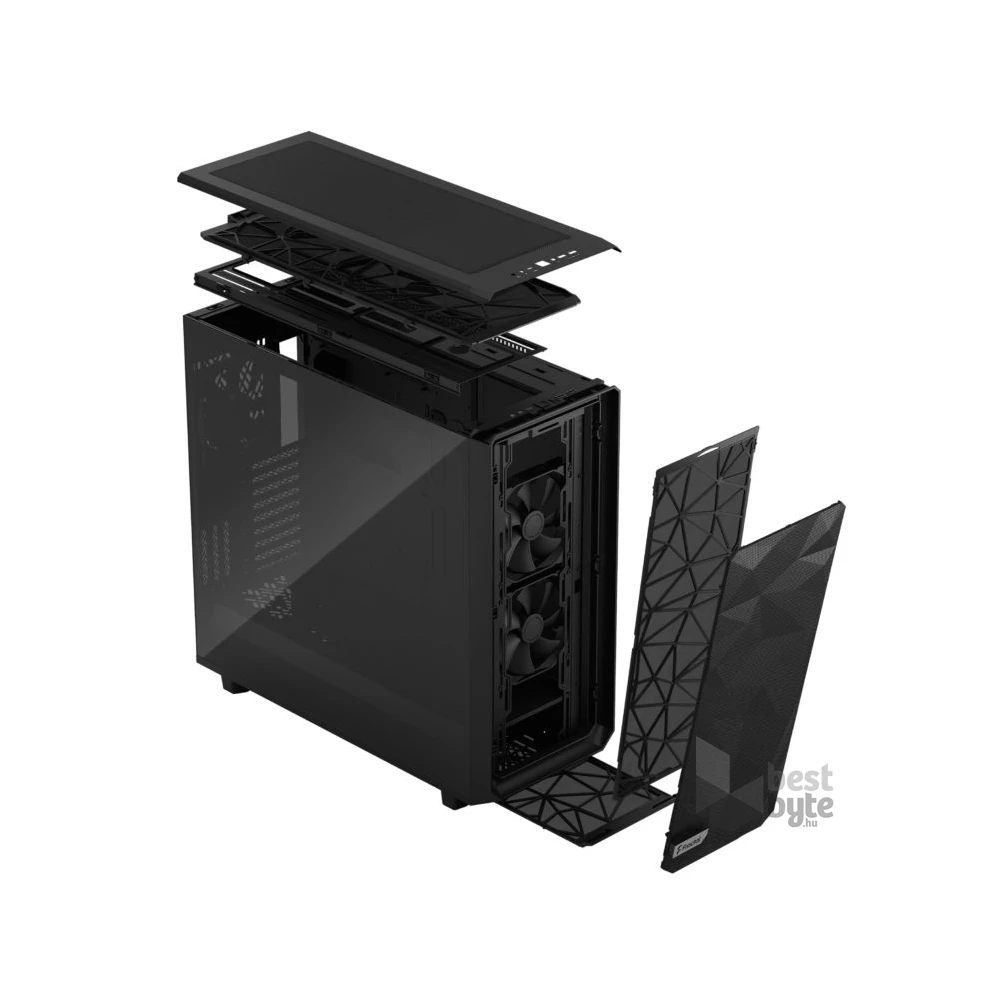 Fractal Design Meshify 2 XL Fekete világos ablakos (Táp nélküli) E-ATX ház