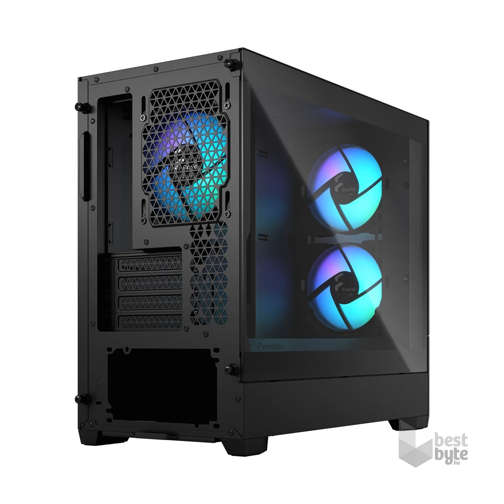 Fractal Design Pop Mini Air RGB Fekete világos ablakos (Táp nélküli) mATX ház