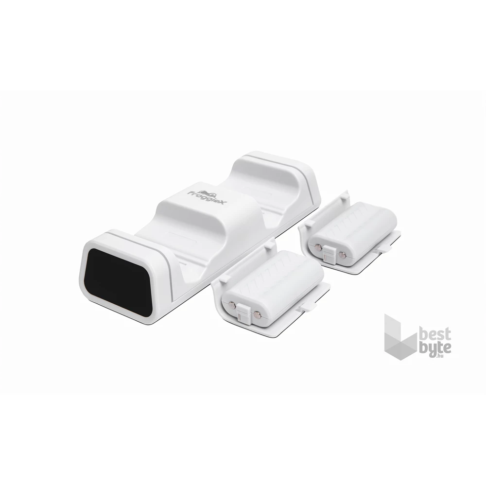 FroggieX FX-XB-C2-W Dual Charging Dock & Batteries Xbox One fehér töltőállomás + 2db akkumulátor