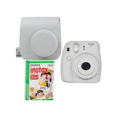 Fujifilm Instax Mini 9 fehér + tok + film analóg fényképezőgép kit