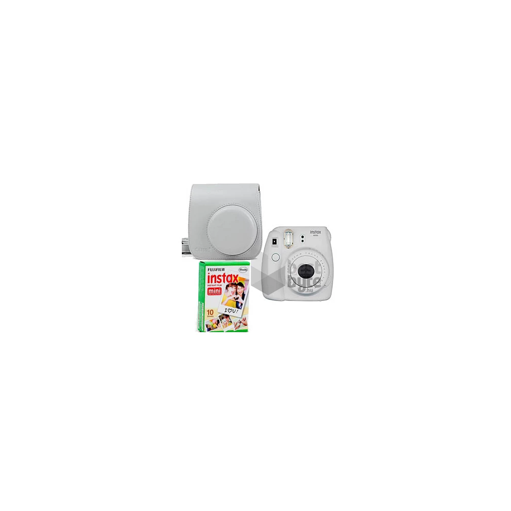 Fujifilm Instax Mini 9 fehér + tok + film analóg fényképezőgép kit