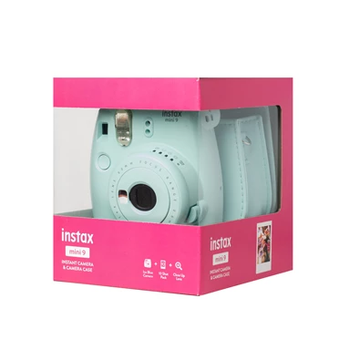 Fujifilm Instax Mini 9 világoskék + tok + film analóg fényképezőgép kit