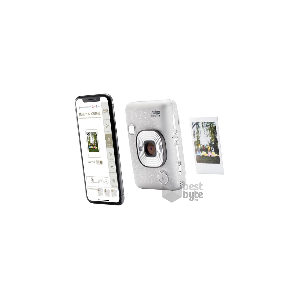 Fujifilm Instax Mini LiPlay fehér hibrid fényképezőgép