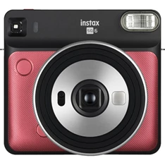 Fujifilm Instax Square SQ6 2020 rubinvörös fényképezőgép + tok + album + képkeret + 2x10 db képre film