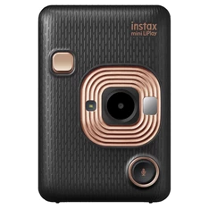 Fujifilm Mini LiPlay 2019 fekete hibrid fényképezőgép + tok + csuklópánt