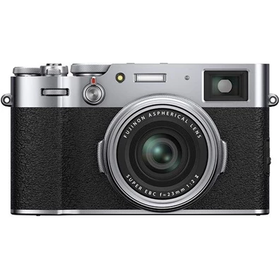 Fujifilm X100v ezüst digitális kompakt fényképezőgép