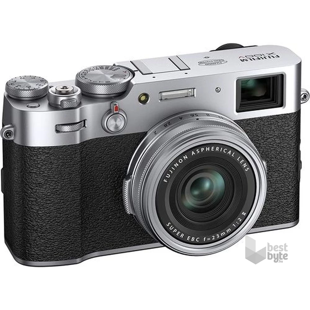 Fujifilm X100v ezüst digitális kompakt fényképezőgép
