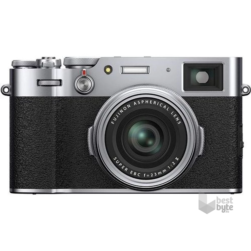 Fujifilm X100v ezüst digitális kompakt fényképezőgép