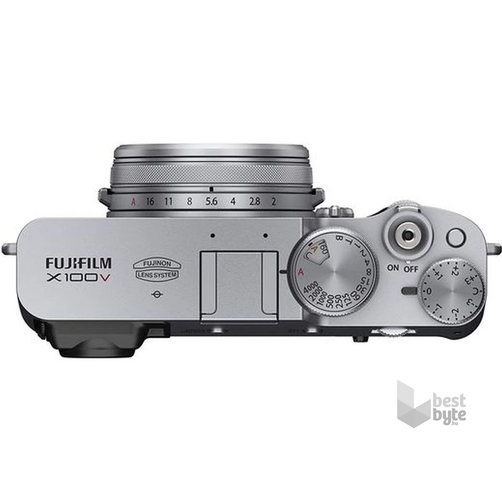 Fujifilm X100v ezüst digitális kompakt fényképezőgép