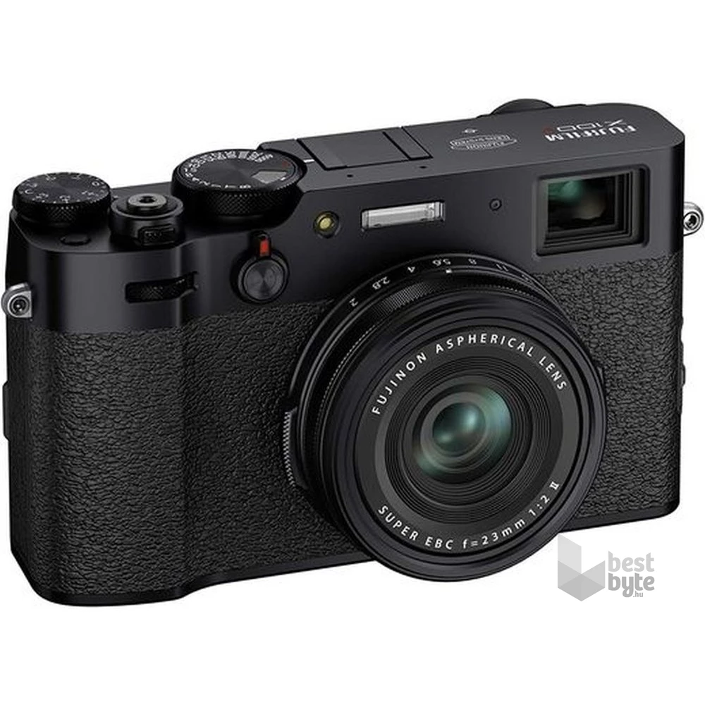 Fujifilm X100v fekete digitális kompakt fényképezőgép
