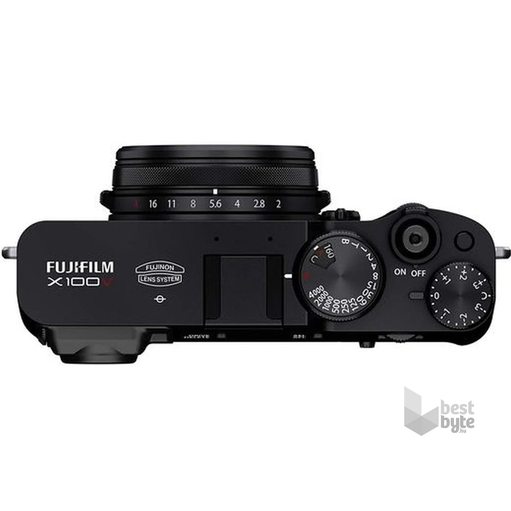 Fujifilm X100v fekete digitális kompakt fényképezőgép
