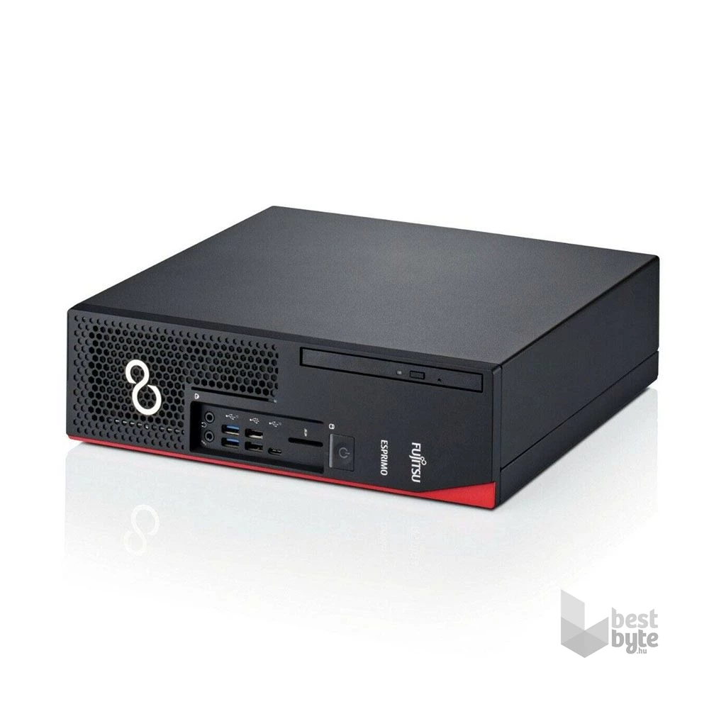 Fujitsu Esprimo D738 SFF/i3-8100/8GB/256GB SSD/Win Pro COA/fekete asztali számítógép (Használt A+)
