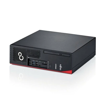 Fujitsu Esprimo D738 SFF/i3-8100/8GB/256GB SSD/Win Pro COA/fekete asztali számítógép (Használt A+)