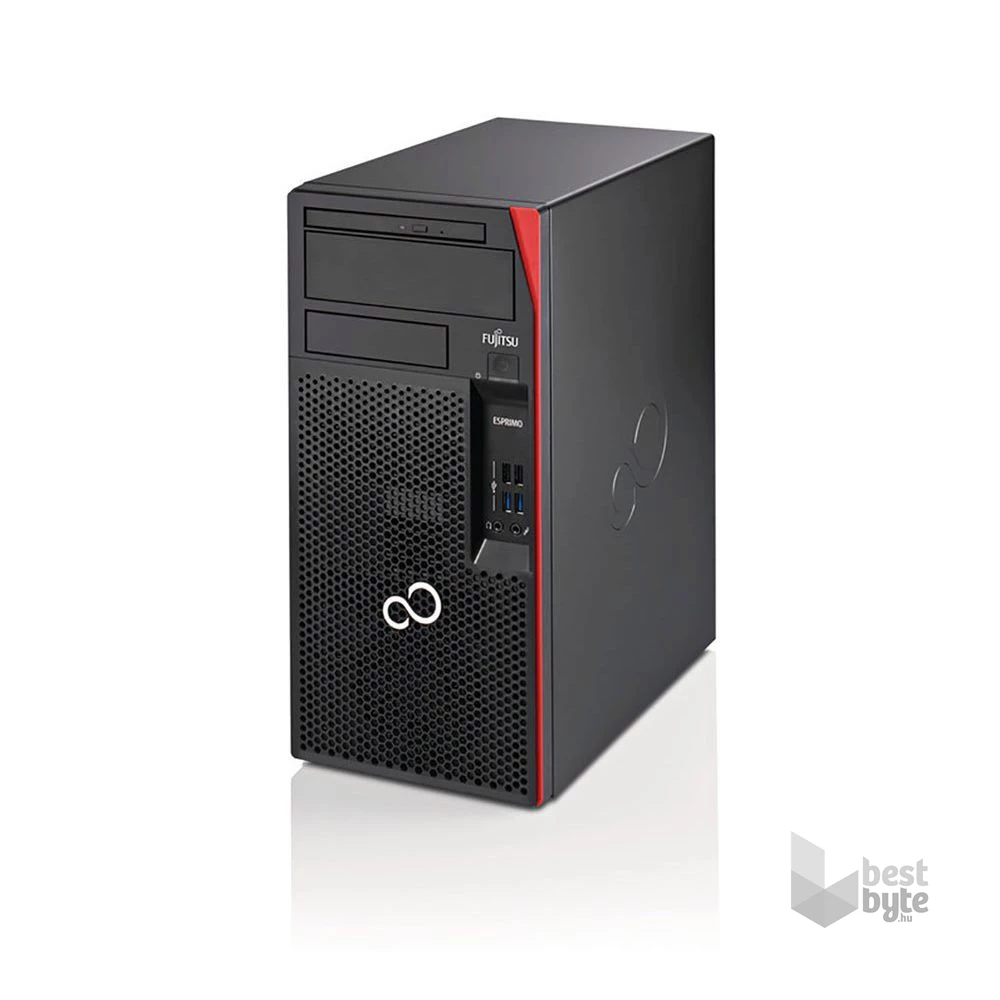 Fujitsu Esprimo P558 MT/i5-8500/16GB/256GB SSD/Win Pro COA/fekete asztali számítógép (Használt A+)