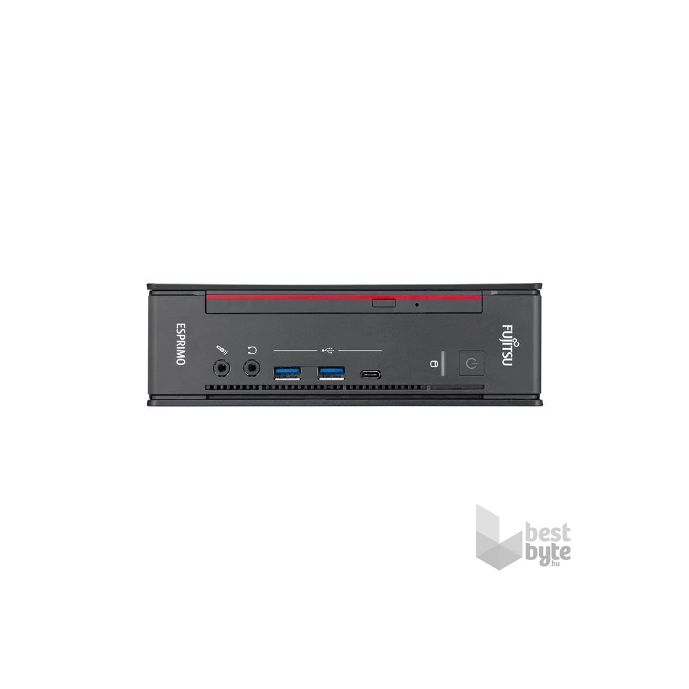 Fujitsu Esprimo Q957 Micro/i3-6100/8GB/256GB SSD/Win Pro COA/fekete asztali számítógép (Használt A+)