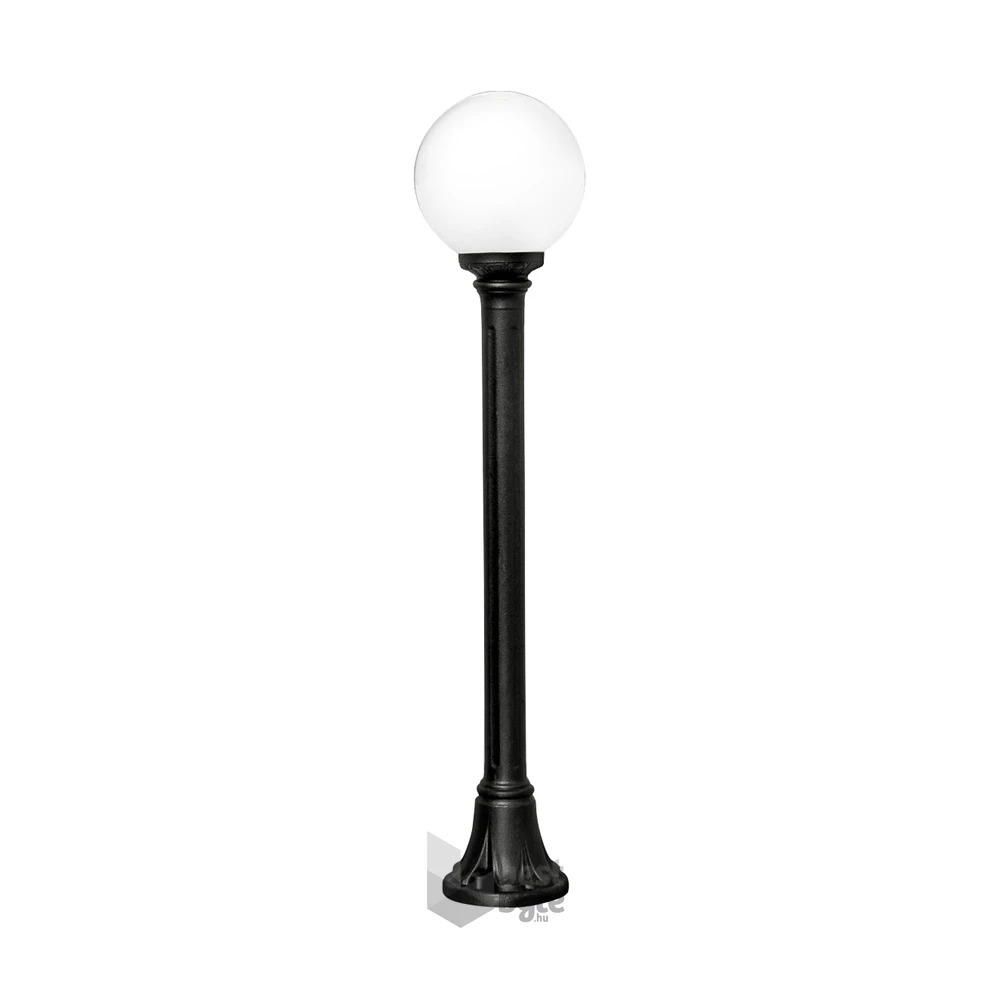 Fumagalli MIZAR/250 LED 6W 4K E27 opál/fekete kültéri állólámpa