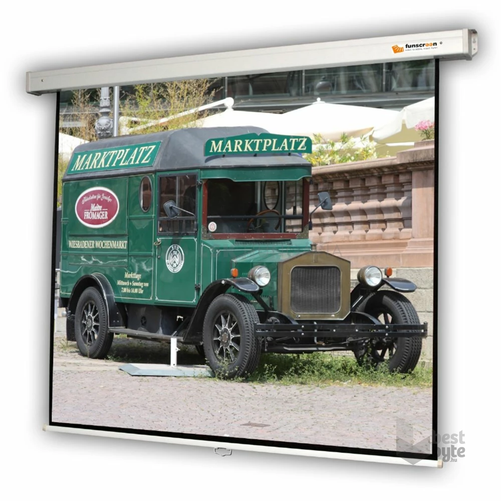 Funscreen Rollo 4:3 231cm×305cm rolós fali vetítővászon