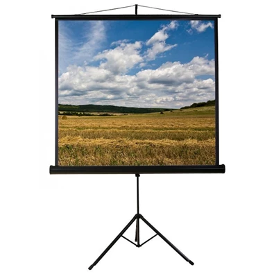 Funscreen Tripod 1:1 180cm×180cm hordozható 3 lábú állványos vetítővászon