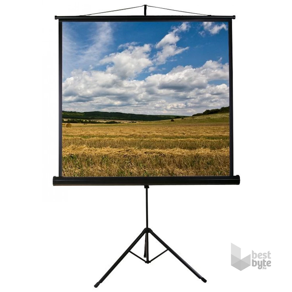 Funscreen Tripod 1:1 200cm×200cm hordozható 3 lábú állványos vetítővászon