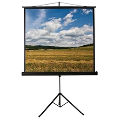 Funscreen Tripod 1:1 240cm×240cm hordozható 3 lábú állványos vetítővászon (Újszerű) Funscreen Tripod 1:1 240cm×240cm hordozható 3 lábú állványos vetítővászon (Újszerű)