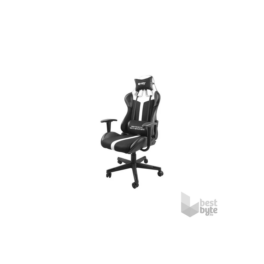 Fury Avenger XL gamer szék, fekete-fehér