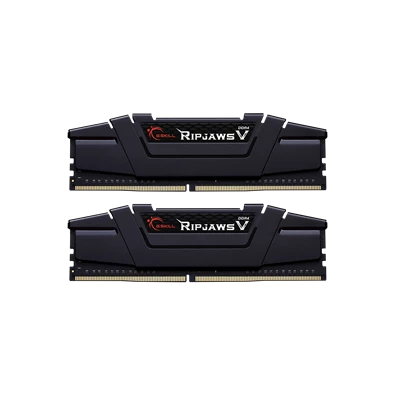G.Skill 32GB/3200MHz DDR-4 Ripjaws V fekete (Kit 2 db 16GB) (F4-3200C16D-32GVK) memória