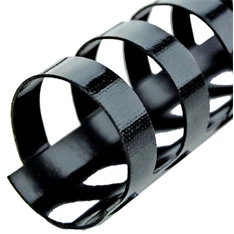 GBC 19mm 100db-os fekete műanyag spirál