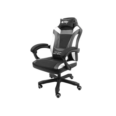 GCN Fury Avenger M+ Gamer szék - fekete/fehér
