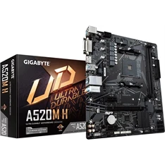 GIGABYTE Alaplap AM4 A520M H AMD A520, mATX