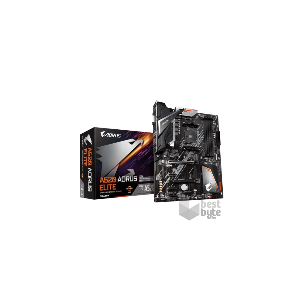 GIGABYTE Alaplap AM4 A520 AORUS ELITE AMD A520, mATX