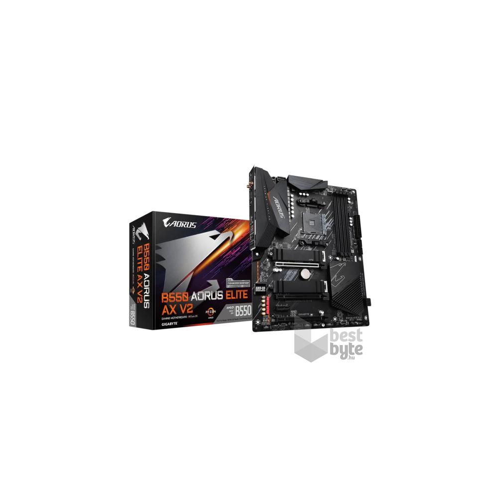 GIGABYTE Alaplap AM4 B550 AORUS ELITE AX V2 AMD B550, ATX