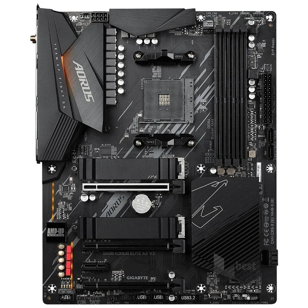 GIGABYTE Alaplap AM4 B550 AORUS ELITE AX V2 AMD B550, ATX