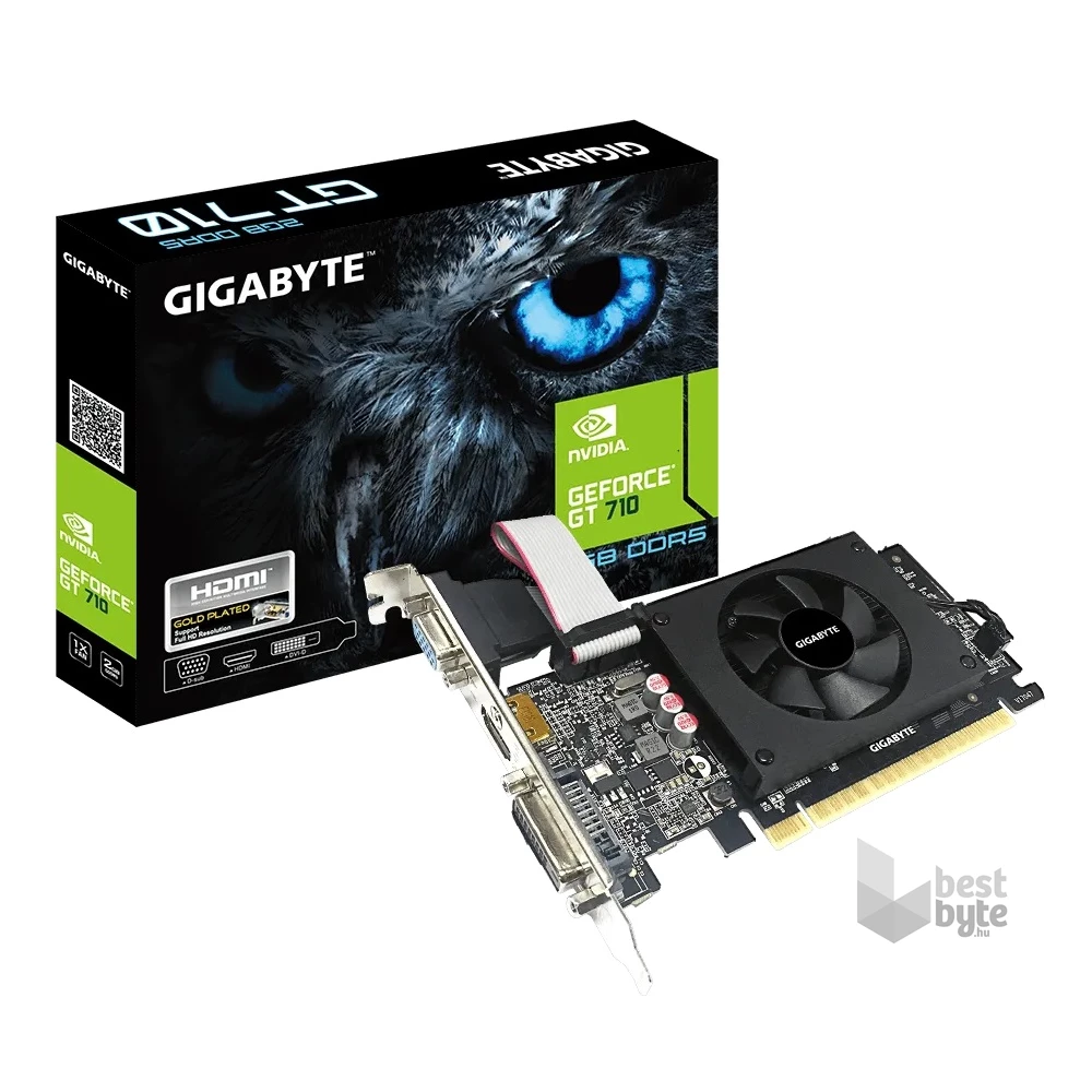 GIGABYTE GV-N710D5-2GIL nVidia 2GB GDDR5 64bit PCIe videokártya