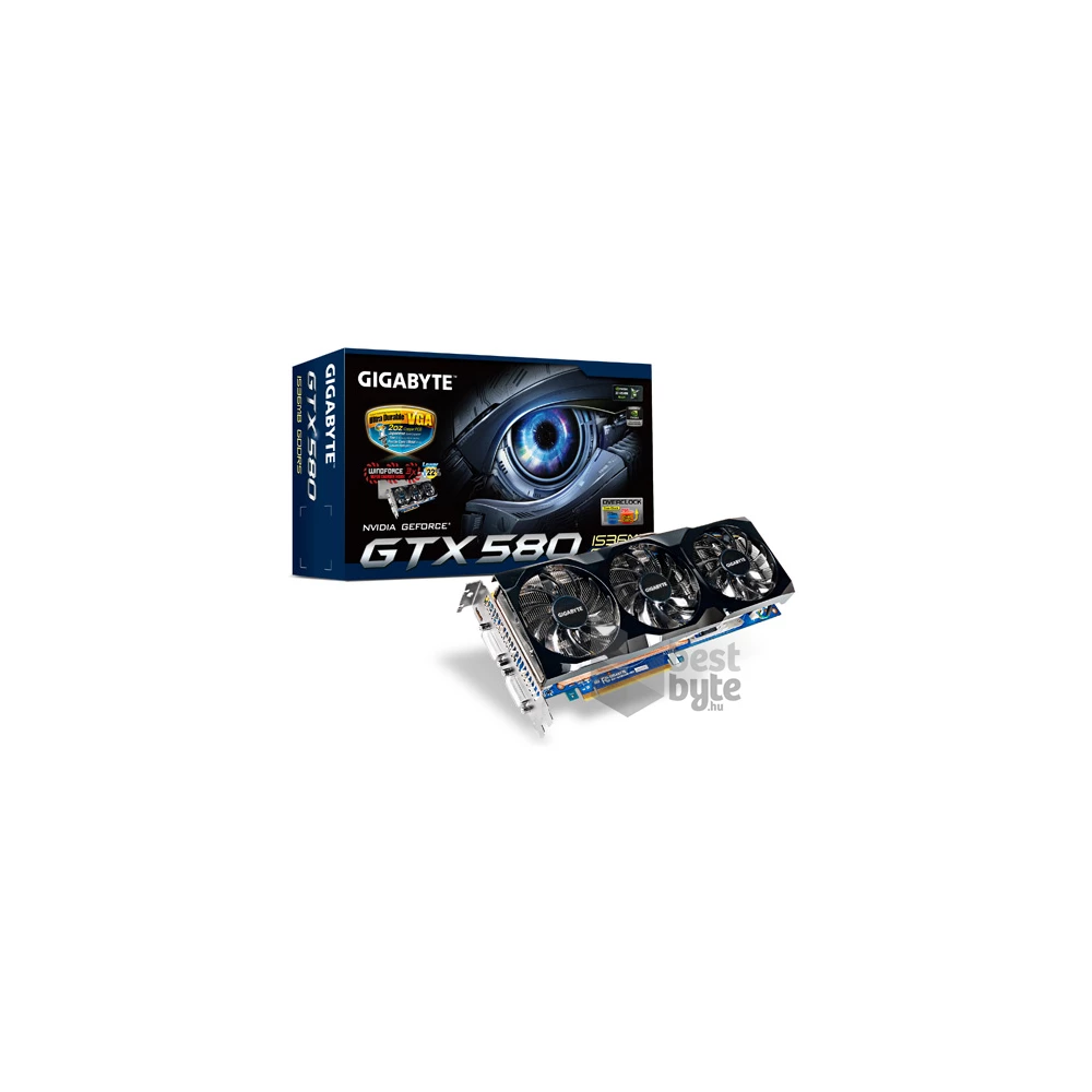 GIGABYTE N580UD-15I nVidia GDDR5 1536MB 384bit PCIe videokártya
