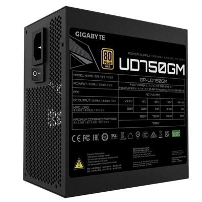 GIGABYTE Tápegység 750W 80+ Gold moduláris
