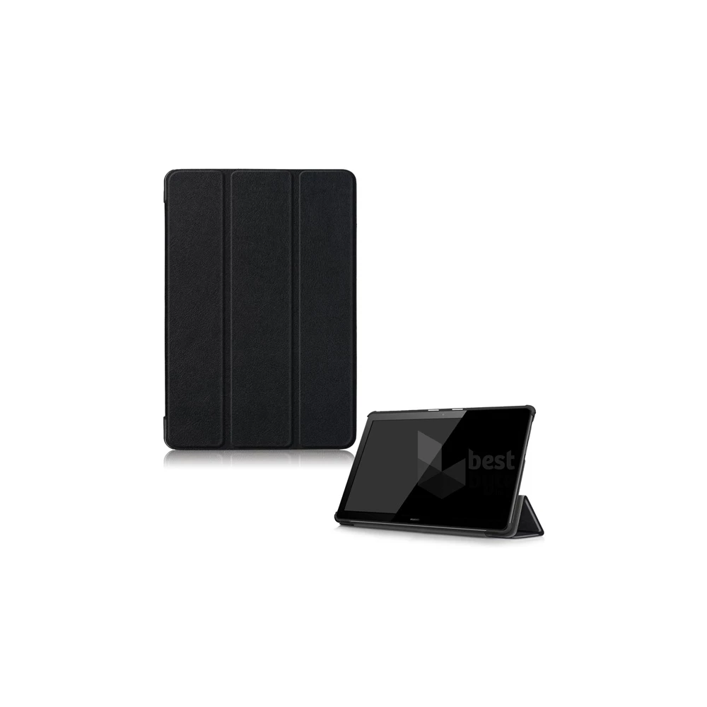 GIGAPACK GP-81095 Huawei Mediapad T5 10 WIFI / Mediapad T5 10 LTE fekete bőr hatású tablet tok