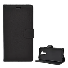 GIGAPACK GP-81611 Huawei Mate 20 Lite fekete bőr hatású oldalra nyíló tok