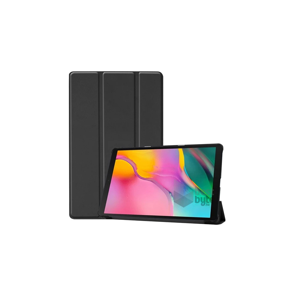 GIGAPACK GP-87269 Galaxy Tab A 10.1 (2019) SM-T515 / SM-T510 fekete bőr hatású tablet tok