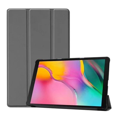 GIGAPACK GP-87319 Galaxy Tab A 10.1 (2019) SM-T515 / SM-T510 szürke bőr hatású tablet tok