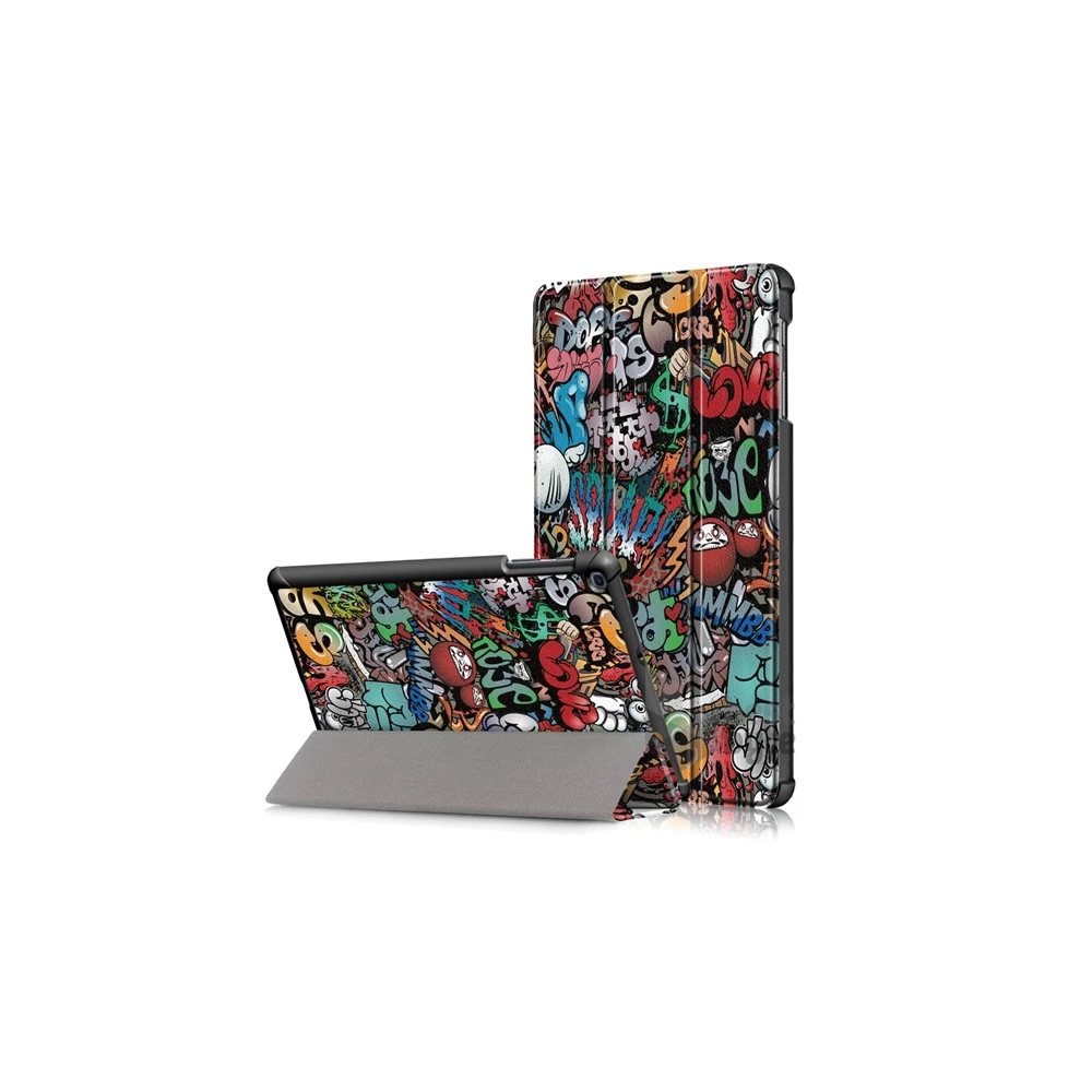 GIGAPACK GP-87687 Galaxy Tab A 10.1 (2019) SM-T515 / SM-T510 színes bőr hatású tablet tok