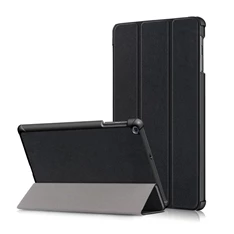 GIGAPACK GP-87892 Galaxy Tab A 10.1 (2019) SM-T515 / SM-T510 fekete bőr hatású tablet tok