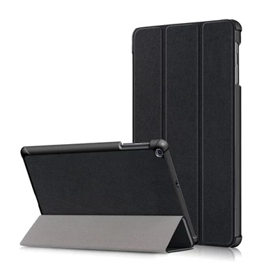 GIGAPACK GP-87892 Galaxy Tab A 10.1 (2019) SM-T515 / SM-T510 fekete bőr hatású tablet tok