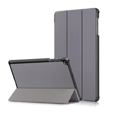 GIGAPACK GP-87897 Galaxy Tab A 10.1 (2019) SM-T515 / SM-T510 szürke bőr hatású tablet tok